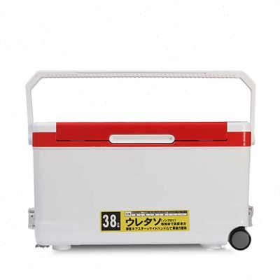 38-liter fishing boxes with stickers of aluminum magnesium alloy, full-magnetic bait box, four-leg lifts, full leg